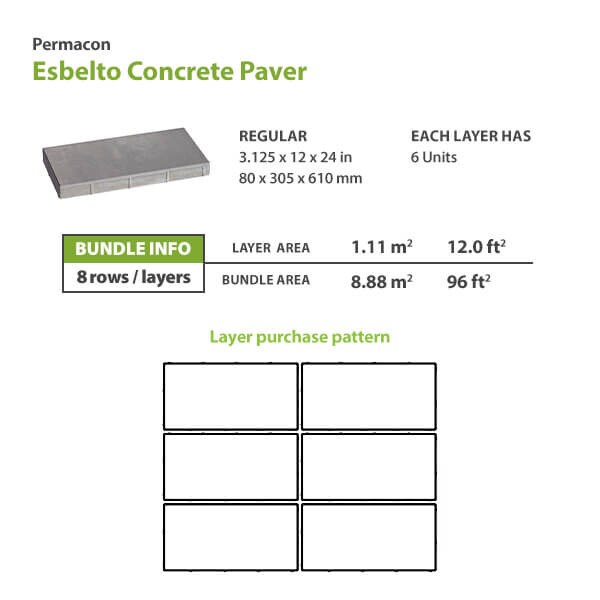 Permacon Esbelto Concrete Paver